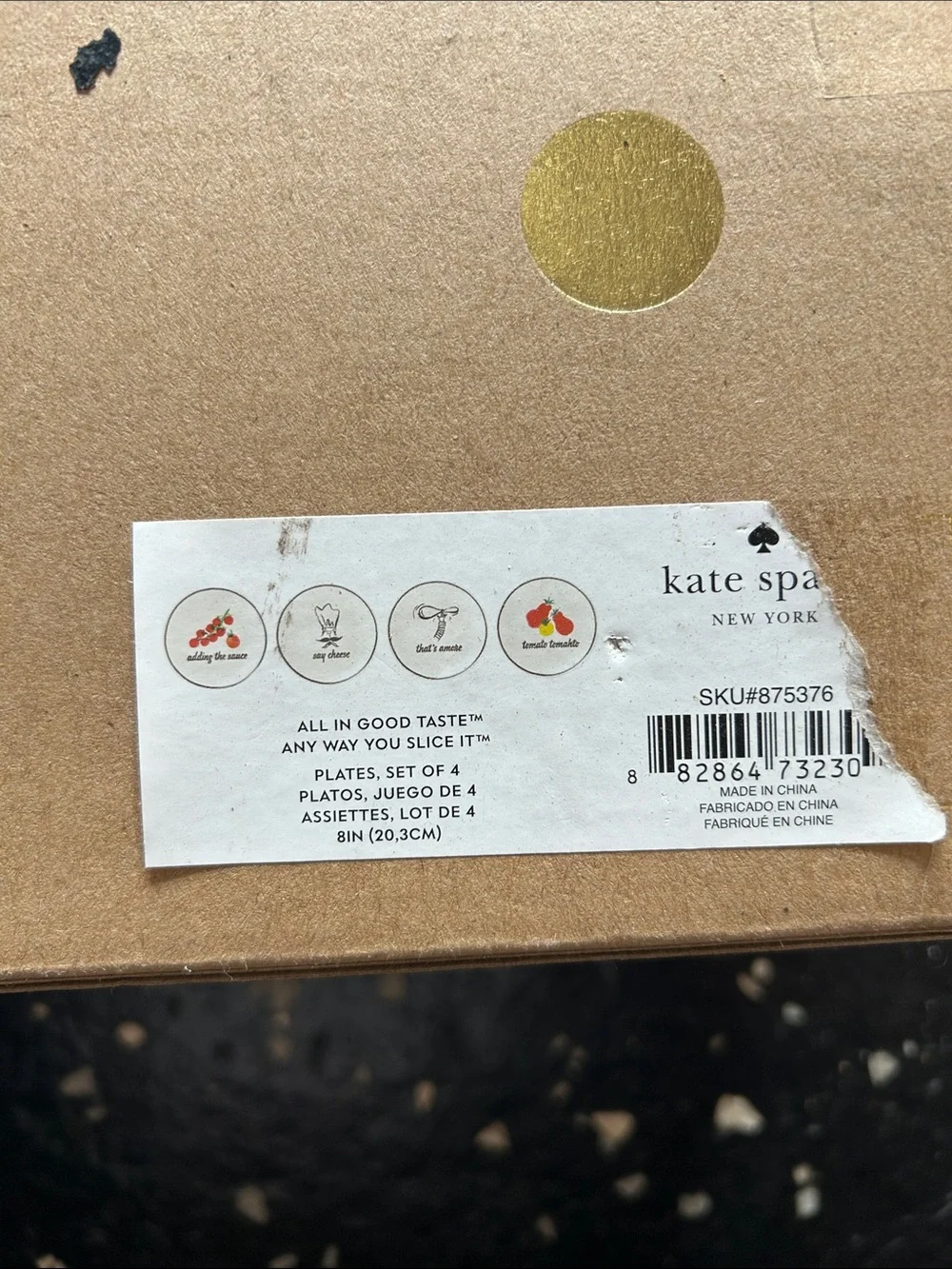 kate spade disposable party
